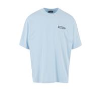 T-Shirt 2Y STUDIOS "2Y Studios Herren 2Y Introspect Oversize Tee", Herren, Gr. S, blau, 100% Baumwolle, bedruckt, relaxed fit, Rundhals, Shirts T-Shirt (35076301-S) blau