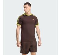 adidas Originals Regular Fit T-Shirt aus reiner Baumwolle in Dunkelbraun, Größe S