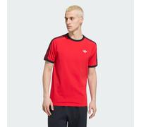 adidas Originals Regular Fit T-Shirt aus reiner Baumwolle in Rot, Größe S