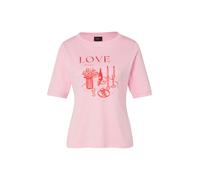 T-Shirt mit Schmucksteinen und Frontprint 36 pink 2174205.41D4.36