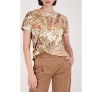 Monari T-Shirt mit Paisleymuster mocca Größe 36