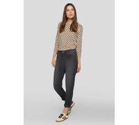 Print-Shirt RABE "T-Shirt", Damen, Gr. 36, braun, 92%Baumwolle 8%Elasthan, tailliert, Shirts (27875067-36) braun