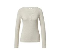Geripptes Longsleeve mit Henleyausschnitt 38 Beige 2172302.81W9.38