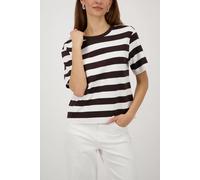 monari - Sweatshirt mit Streifen dark chocolate ringel - Gr. - 40