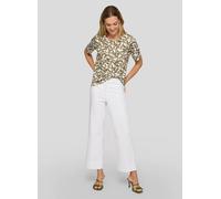 Rabe T-Shirt Tropic Glam Damen Rundhals grün Größe 40 92% Baumwolle 8% Elasthan tailliert, bedruckt