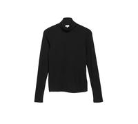 Fließendes T-Shirt mit Stehkragen 40 schwarz 2185565.9999.40