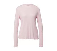 s.Oliver Langarmshirt – gerippt mit gewelltem Saum – Pink – Größe 42