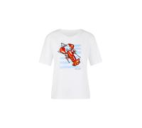 Marc Cain Damen T-Shirt aus Baumwolle, weiss, Gr. 42