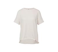 T-Shirt S.OLIVER, Damen, Gr. 44, rose, Web, Obermaterial: 100% Baumwolle, unifarben, relaxed fit normal, Rundhals, Bündchen, Shirts T-Shirt, mit offenem Saum (72533201-44) rose