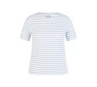 Rabe T-Shirt Wild Times Damen Strick gestreift Rundhals 60% Baumwolle/40% Polyester Ozean Gr. 44