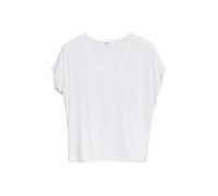 Fließendes Jersey-Shirt mit überschnittenen Schultern 44 weiß 2178717.0100.44