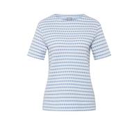 Rabe T-Shirt Wild Times Damen Strick gestreift Rundhals 60% Baumwolle/40% Polyester Ozean Gr. 44