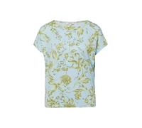 Fließendes Jersey-Shirt mit überschnittenen Schultern 46 blau|grün 2176218.51A4.46