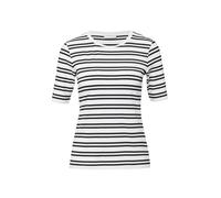 comma - T-Shirt schwarz|weiß - Gr. - 46