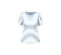 Marc Cain Additions - Ringel-T-Shirt aus Baumwoll-Ripp skyway new - Gr. - 46