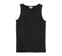 Geripptes Top im Slim Fit mit Stickerei 46 schwarz 2179332.9999.46