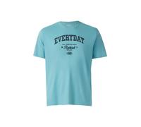Piqué-T-Shirt mit Garment Dye 4XL türkis 2178980.66D1.4XL