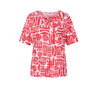 Print-Shirt RABE "T-Shirt", Damen, Gr. 52, koralle, 50%Baumwolle, 50%Viskose, tailliert, Shirts (71966522-52) koralle