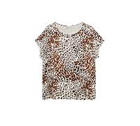 Fließendes T-Shirt mit Leo-Print 54 mehrfarbig|beige 2185696.07A2.54