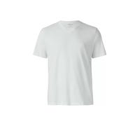 s.Oliver Baumwoll-T-Shirt mit V-Ausschnitt und Logoprint