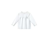 Langarmshirt im A-Shape mit Applikation 86 weiß 2176063.0100.86