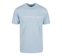 T-Shirt 883POLICE "883 Police OCKLETON T-SHIRTS", Damen, Gr. M, sky, 100% Baumwolle, bedruckt, slim fit, Rundhals, Shirts T-Shirt (76406148-M) sky