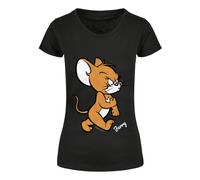 T-Shirt ABSOLUTE CULT "ABSOLUTE CULT Damen Ladies Tom & Jerry Angry Mouse T-Shirt", Damen, Gr. 4XL, schwarz, 100% Baumwolle, bedruckt, normal, Rundhals, Shirts T-Shirt (91041542-4XL) schwarz