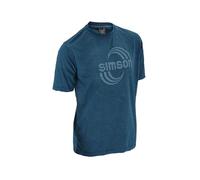 T-Shirt Acid-Washed Petrol, Größe: XXL - Motiv: SIMSON Cross