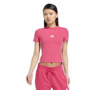 Adidas Sportswear Essentials 3-Streifen Slim Baby Damen T-Shirt, pink, Gr. M