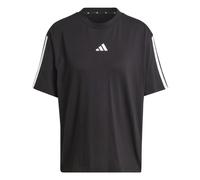 Adidas Damen T-Shirt Essentials 3-Streifen Boyfriend JC5960 – Schwarz/Weiß Größe S