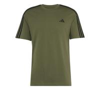 adidas Essentials 3-Streifen Single Jersey Left Chest Branded T-Shirt Herren KY4114 - olive four/black S