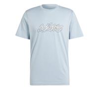 adidas Herren Illustrated Linear Graphic Tee T-Shirt, Wonder Blue, L