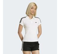 T-Shirt ADIDAS ORIGINALS "3S POLO", Damen, Gr. L, weiß (weiß, schwarz), Obermaterial: 95% Baumwolle, 5% Elasthan, normal, Rundhals, Shirts T-Shirt (38891231-L) weiß, schwarz