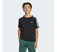 T-Shirt ADIDAS ORIGINALS "3-STREIFEN", Mädchen, Gr. 176, schwarz (schwarz, weiß), Obermaterial: 100% Baumwolle, normal, Rundhals, Shirts T-Shirt (49113622-176) schwarz, weiß