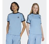 T-Shirt ADIDAS ORIGINALS "3 STRIPE TEE", Jungen, Gr. 164, ash blau, Obermaterial: 100% Baumwolle, Shirts T-Shirt, sportlicher Stil, mit kurzen Ärmeln, für Kinder, aus Baumwolle (63556267-164) ash blau