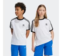 T-Shirt ADIDAS ORIGINALS "3 STRIPE TEE", Jungen, Gr. 164, weiß, Obermaterial: 100% Baumwolle, Shirts T-Shirt, sportlicher Stil, mit kurzen Ärmeln, für Kinder, aus Baumwolle (30680909-164) weiß