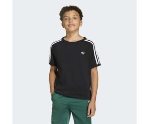 T-Shirt ADIDAS ORIGINALS "3 STRIPE TEE", Mädchen, Gr. 176, schwarz, weiß, Obermaterial: 100% Baumwolle, normal, Rundhals, Shirts T-Shirt (49113622-176) schwarz, weiß