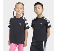 T-Shirt ADIDAS ORIGINALS "3 STRIPES TEE", Mädchen, Gr. 116, schwarz, Obermaterial: 100% Baumwolle, Rundhals, Shirts T-Shirt (69584522-116) schwarz