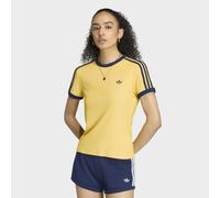 HEATHER 3-STREIFEN CALI T-SHIRT Warm Vanilla / Bold Gold / Night Indigo XL