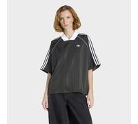 T-Shirt ADIDAS ORIGINALS "3S JAQUARD TEE", Damen, Gr. L, schwarz, Obermaterial: 100% Polyester, normal, V-Ausschnitt, Shirts T-Shirt (63752569-L) schwarz