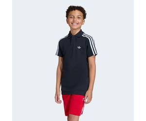T-Shirt ADIDAS ORIGINALS "3S POLO TEE", Jungen, Gr. 128, schwarz, Obermaterial: 100% Baumwolle, Rundhals, Shirts T-Shirt, für Kinder, mit Rundhalsausschnitt, ohne Verschluss, aus Baumwolle (42833714-1