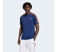 T-Shirt ADIDAS ORIGINALS "3S TEE", Damen, Gr. L, dunkelblau, crew gelb, power blau, Obermaterial: 100% Baumwolle, Shirts T-Shirt (98513540-L) dunkelblau, crew gelb, power blau