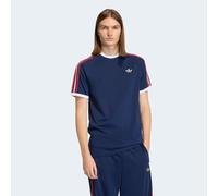 T-Shirt ADIDAS ORIGINALS "3S TEE", Damen, Gr. M, night indigo, better scarlet, weiß, Obermaterial: 100% Baumwolle, Shirts T-Shirt (21378628-M) night indigo, better scarlet, weiß