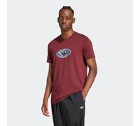 T-Shirt ADIDAS ORIGINALS "90s GFX LOGO T", Herren, Gr. L, rot (shadow rot), Obermaterial: 100% Baumwolle, Shirts T-Shirt (43631804-L) shadow rot