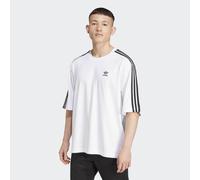 T-Shirt ADIDAS ORIGINALS "ADICOLOR OVERSIZED", Herren, Gr. L, weiß, Obermaterial: 100% Baumwolle, normal, Shirts T-Shirt, Oversized, weit (77416740-L) weiß