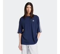 T-Shirt ADIDAS ORIGINALS "ADICOLOR OVERSIZED", Jungen, Gr. L, blau (night indigo), Obermaterial: 100% Baumwolle, normal, Shirts T-Shirt, Oversized, weit (12640355-L) night indigo