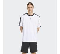 adidas Originals Relaxed Fit T-Shirt Trikot in Weiss, Größe M