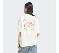 T-Shirt ADIDAS ORIGINALS "ADIDAS ORIGINALS SUMMER GLOW GRAFIK", Damen, Gr. S, sanftes weiß, Obermaterial: 100% Baumwolle, Rundhals, Shirts T-Shirt, Print T-Shirt (66902527-S) sanftes weiß