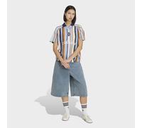 T-Shirt ADIDAS ORIGINALS "ADIDAS ORIGINALS SUMMER GLOW OVERSIZE JERSEY, GEWIRKTES MATERIAL", Damen, Gr. S, ash blau, ash blau, Obermaterial: 99% Polyester, 1% Elasthan, V-Ausschnitt, Shirts T-Shirt (1