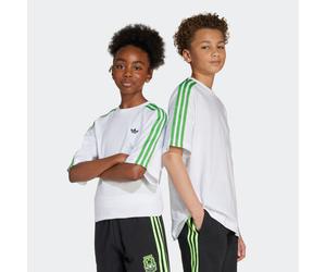 T-Shirt ADIDAS ORIGINALS "ADIDAS X MINECRAFT KIDS", Mädchen, Gr. 170, weiß, Obermaterial: 100% Baumwolle, Rundhals, Shirts T-Shirt, sportlicher Stil, kurze Ärmel, lockere Passform, für Kinder (3188395